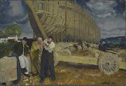George Bellows Builders of Ships Sweden oil painting artist